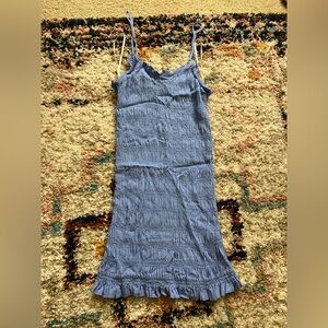 Blue Sleeveless Dress